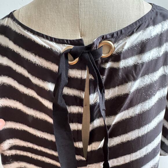STELLA MCCARTNEY Zebra Stripe Silk Mini Dress - Picture 9 of 12